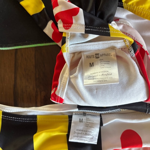 Route One Apparel Maryland Flag bikini - Picture 3 of 3